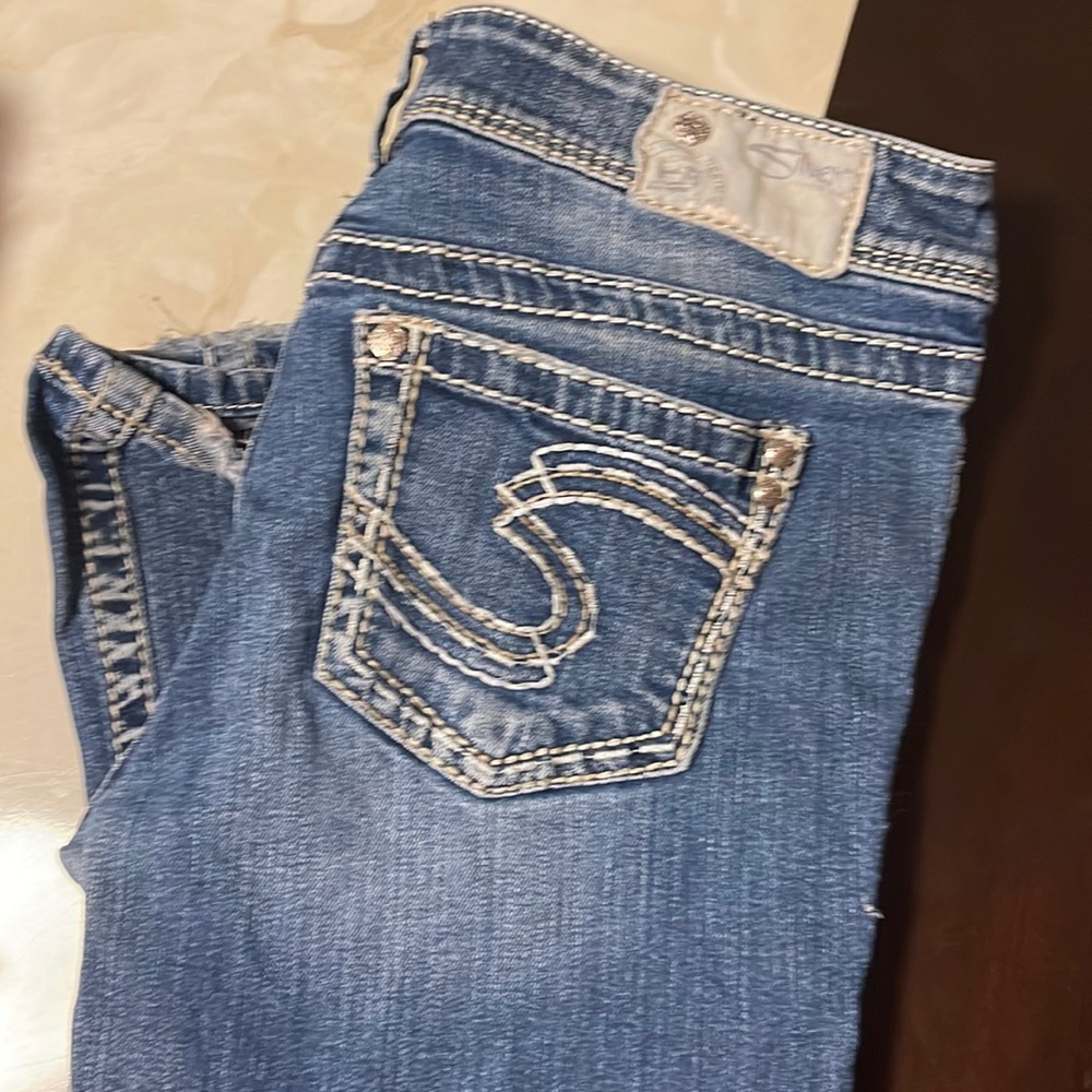 Silver SUKI bell bottom jeans